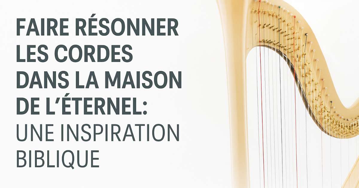 FAIRE RESONNER LES CORDES DANS LA MAISON DE L’ÉTERNEL : UNE INSPIRATION BIBLIQUE (3)